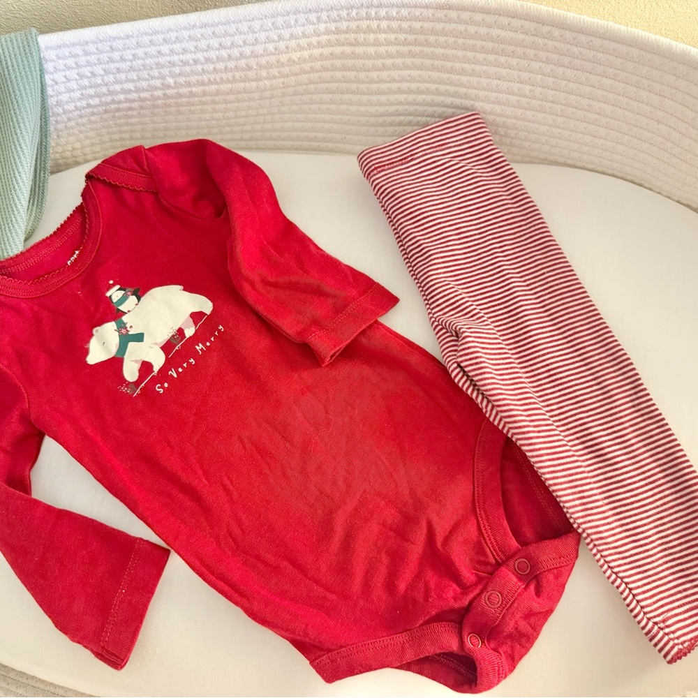 Carter's Red and White Striped Set